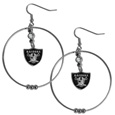 Las Vegas Raiders 2 Inch Hoop Earrings